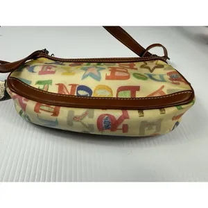 Dooney & Bourke Coated Rainbow‎ Doodle Graffiti Handbag Purse thumbnail 12