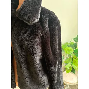 Charlie Holiday Women's‎ Black Faux Fur Jacket Size 6 thumbnail 2