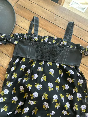 NWT Anthropologie Maeve Floral Square Neck Midi Dress M thumbnail 9