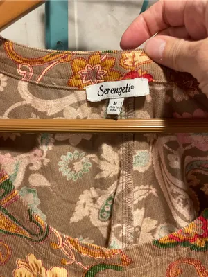 Cute nutmeg corduroy paisley granola girl cottagecore indie mod jumper dress 90s thumbnail 5