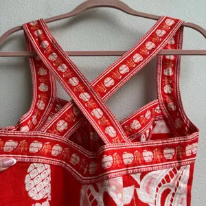 Farm Rio Monsteras 100% Linen Vibrant Tropical Vacation Mini Dress Size Small thumbnail 6