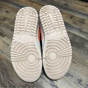 Jordan 1 Mid SE Sail Orange Quartz Corduroy Sneakers Womens Size 9.5 thumbnail 8