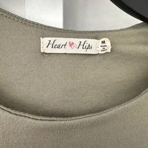 Heart & Hips Closet Staple Double Lined Dark Green Body Suit Tee • Size M thumbnail 2