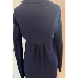 Lilly Pulitzer Cardigan Sz Small Navy Blue Shawl Collar Long Open‎ Front Casual thumbnail 4