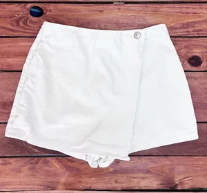 DeFacto Mini Denim Skort High Waisted - Cream - Size 2 / XS thumbnail 1