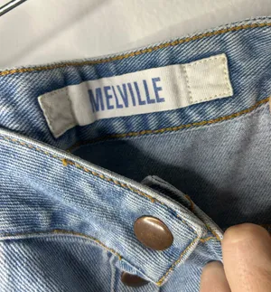 Jean Denim Mini Skirt Bruce Button Front Size 25 thumbnail 2