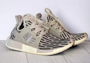 Adidas NMD XR1 zebra running shoe thumbnail 1