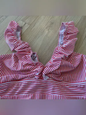 Pink Lily Striped One-Piece Swimsuit thumbnail 3