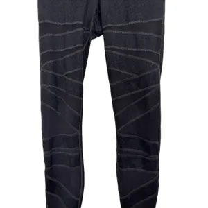 Lululemon High Rise Mesh Strappy Leggings Black Snakeskin Embossed Womens 4‎ thumbnail 4