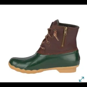 Sperry saltwater tan/green boots‎ thumbnail 6