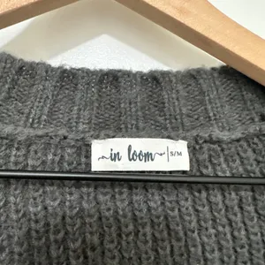 In Loom | Woman's Dark Green Cozy Waffle Knit Oversized‎ Cardigan Sweater, S/M thumbnail 3