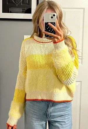 Free People Sunbrite Turtleneck Sweater thumbnail 1