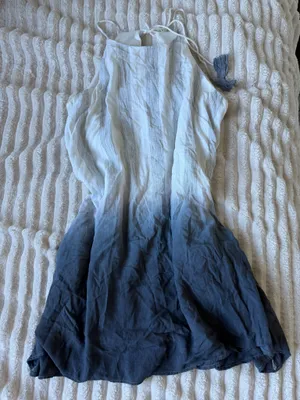 Loveriche Ombre White Blue Dress thumbnail 2