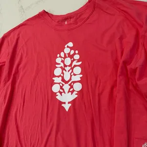 Free People Movement NWT Inspire Cotton Graphic T-Shirt Women’s XL Hibiscus Pink thumbnail 11