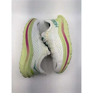 Hoka Womens 8 White Kawana Running Shoes Sneakers Teal Pink Lime Green thumbnail 7