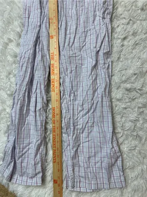 Disney vintage purple plaid Winnie the Pooh pajama lounge pants woman’s medium thumbnail 6