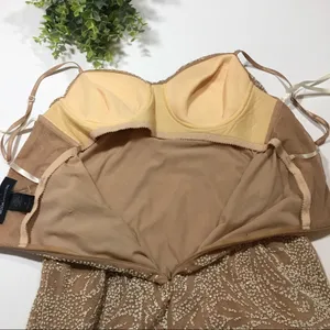 Moda International Nude & Cream Bead Dress Size 6 thumbnail 6