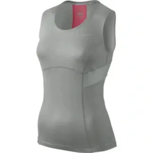 Nike Power Tank Top Stripe Grey Shirt Athletic Work Out Shirt XS v6x thumbnail 5