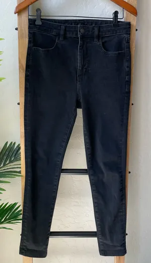American Eagle Outfitters Black Super High-Rise Skinny Jean Jeggings thumbnail 1