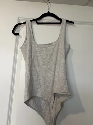 Abercrombie & Fitch Light Heather Gray Scoop Neck Tank thumbnail 3