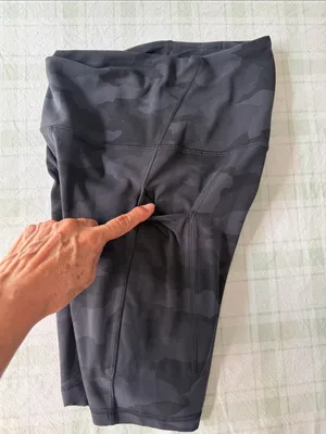 Lululemon High-Waist Black Camo Women’s Bike Shorts thumbnail 4