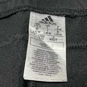L Adidas Men’s Original adicolor 3 Stripes Black Jogger Pants Athleisure Sportswear Athletic thumbnail 7