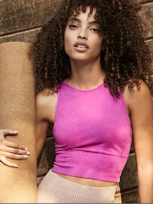 Free People Movement Good Karma High-Neck Crop Top thumbnail 1