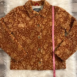 Woolrich circa 2010s textured sherpa fleece button front jacket lined 15458 S thumbnail 7