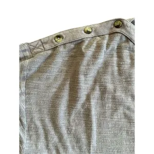 Anthropologie Delilah Button‎ Shoulder Top Gray Minimalist Sz XL thumbnail 7