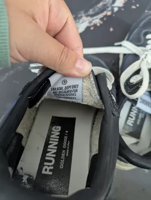 Golden Goose Deluxe Brand Running Sole In Black Nappa And Suede Sneakers thumbnail 10