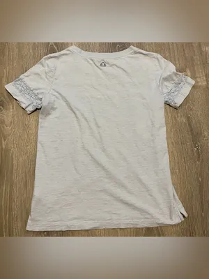 Barbour Pier Top Womens Size 4 Light Blue Cotton Short Sleeve Preppy Classic thumbnail 8