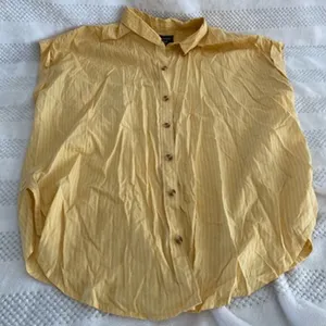 Abercrombie & Fitch Button Up Collar Stripe Tank Top size Small S thumbnail 1