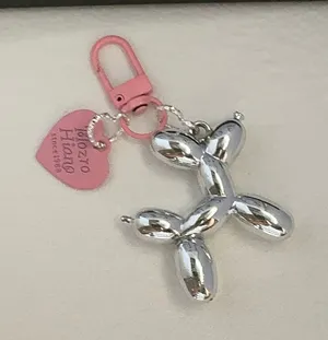 Balloon Dog Car Keychain for Men Women Love Heart Keychain Charm Bag Charm thumbnail 1