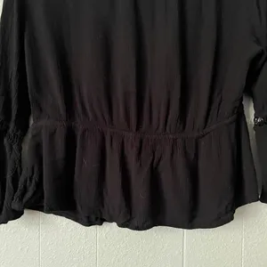 Ambiance Top Womens XS Flared Sleeve Cropped Witchy Goth Boho Dark Fairy Y2K thumbnail 10