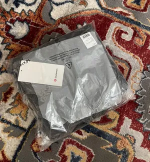 Lululemon scuba oversized half zipper hood sweater NWT. Color in heathered speckled black in original package. Size M/L item coming with one free shopping bag thumbnail 10