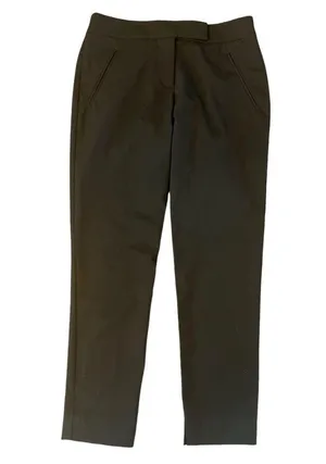 Trina Turk Straight Leg Flat Front Black Dress Pants Size 0 Nwt thumbnail 2