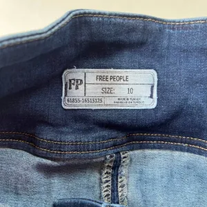 Free People Y2K Corset Denim Skirt Sz 10 Festival Indie Sleaze Dark Wash Mi thumbnail 10