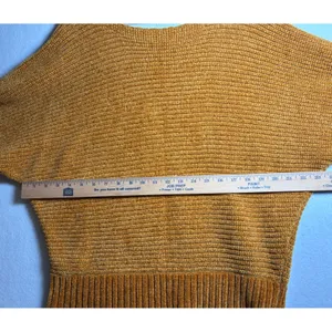Forever 21 Mustard Yellow Chenille Knit Oversized Sweater Mustard Gold Medium thumbnail 7