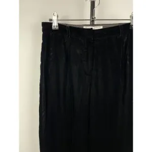 Vintage‎ Armani Exchange Black Velvet Velour Slack Trouser Pants Size 0 thumbnail 2