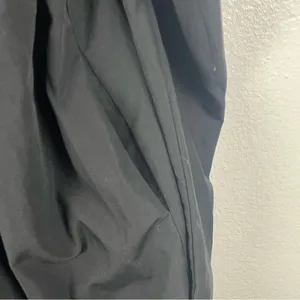 HERRINGSTONES Black Ruffle Long Sleeves Trim Smocked Back Dress, Size Large Boho thumbnail 11