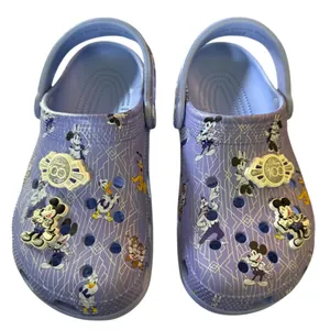 Crocs Disney Parks Purple 100th Anniversary Clog Shoe Size M 5 W 7 thumbnail 3