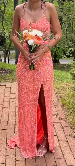 Prom dress Orange Size 00 thumbnail 1