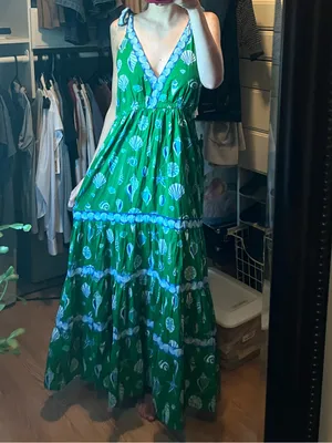 Printfresh Dune Dancer Dress In Beachcomber Size Extra Small thumbnail 4