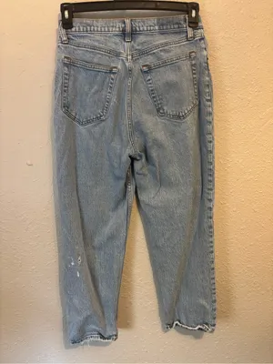 Abercrombie & Fitch Light Blue Boyfriend Jeans thumbnail 3