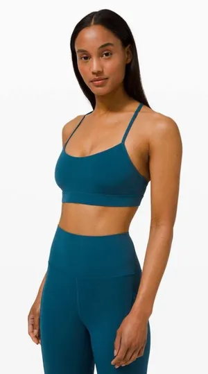Lululemon Blue Borealis Y Flow Bra thumbnail 1