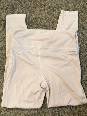 Mono B Blush Pink High Rise Leggings Size Large Zipper Pockets thumbnail 4