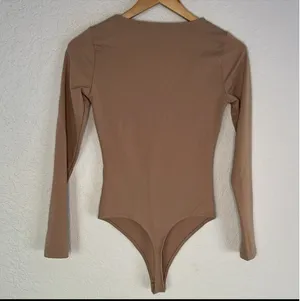 Brown Abercrombie Square Neck Bodysuit thumbnail 4