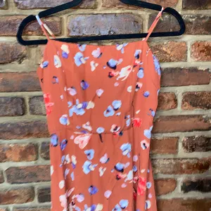 Hutch Burnt Orange Floral Declan Sleeveless Midi Dress Women's Size 8 thumbnail 3