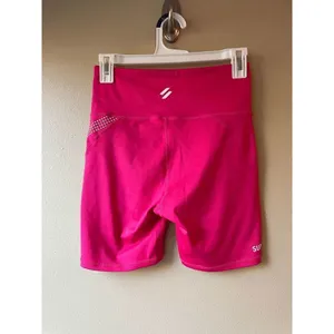 Superdry Core Sinch Tight Short in Pink Size 6 thumbnail 2