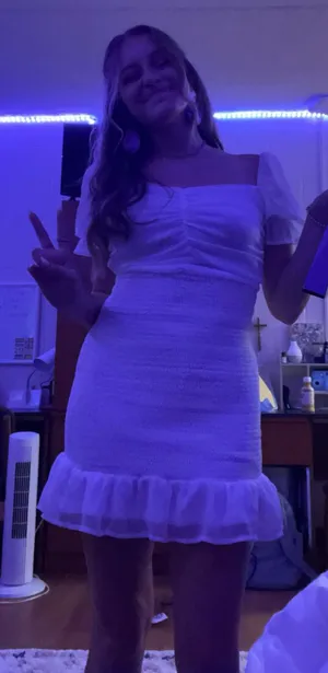 She & Sky Dress White Mini thumbnail 2